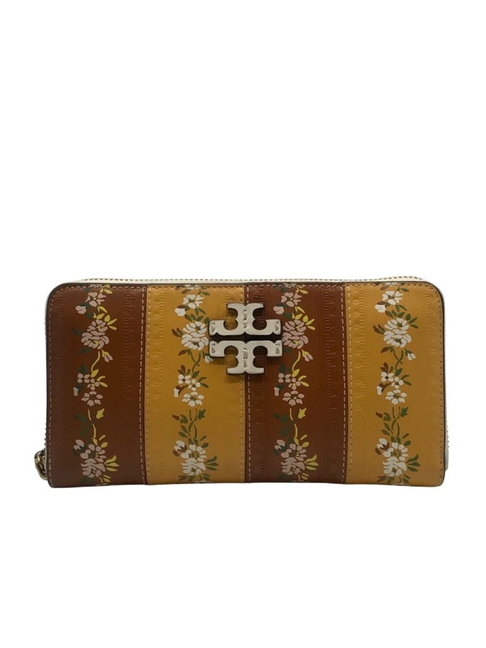 Tory Burch Floral Zip Continental Wallet